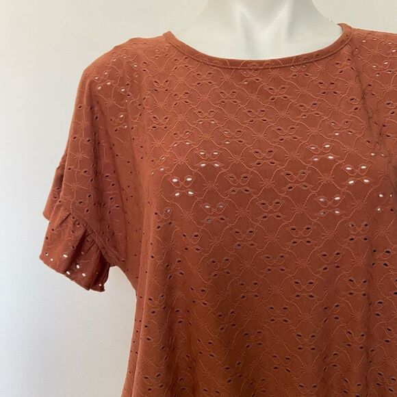 Rewind blush boho ruffle top - Picture 2 of 8